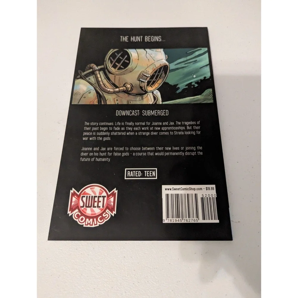 Downcast Submerged Comic Novel, Signed By Clint Stoker